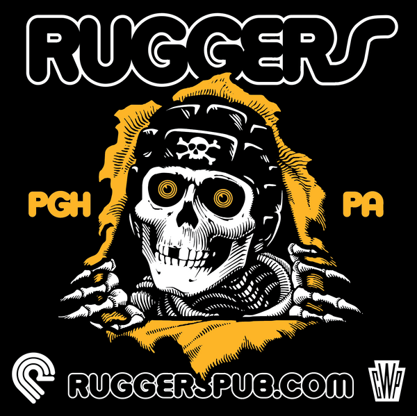 Ruggers Pub Skull Sticker